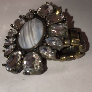 mark. Gold and Silver Crystal Ring